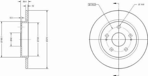 Remy RAD1241C - Тормозной диск autosila-amz.com