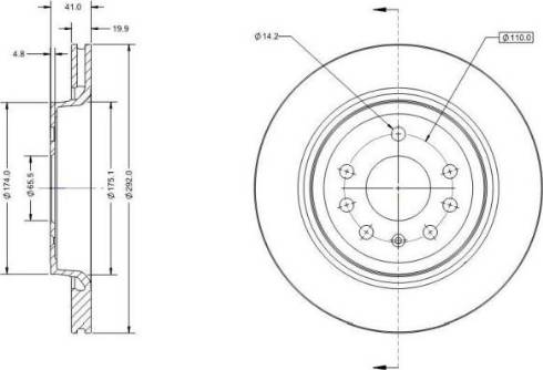 Remy RAD1243C - Тормозной диск autosila-amz.com