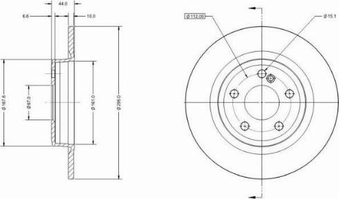 Remy RAD1255C - Тормозной диск autosila-amz.com