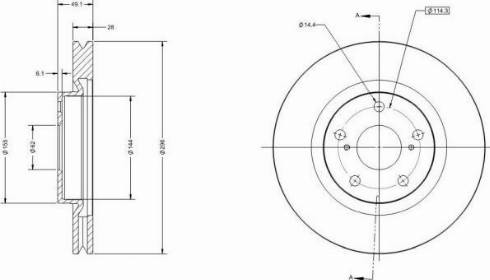 Remy RAD1253C - Тормозной диск autosila-amz.com