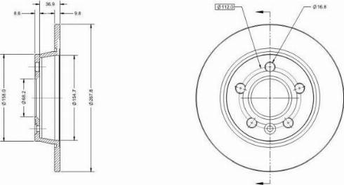 Remy RAD1257C - Тормозной диск autosila-amz.com