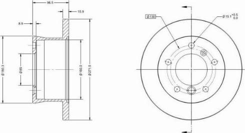 Remy RAD1268C - Тормозной диск autosila-amz.com