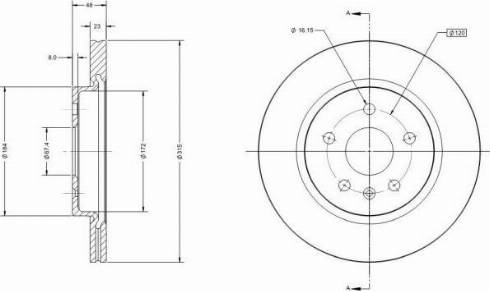 Remy RAD1239C - Тормозной диск autosila-amz.com