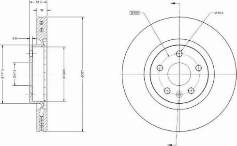 Remy RAD1234C - Тормозной диск autosila-amz.com