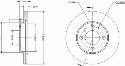 Remy RAD1223C - Тормозной диск autosila-amz.com