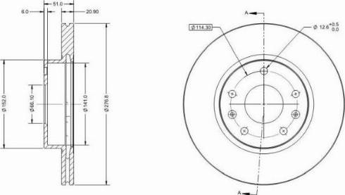 Remy RAD1758C - Тормозной диск autosila-amz.com