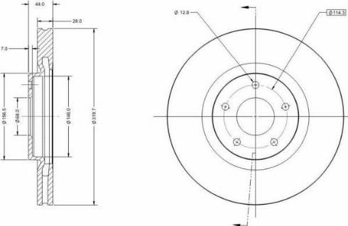 Remy RAD1757C - Тормозной диск autosila-amz.com