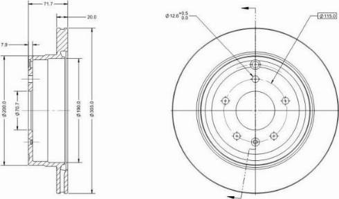 Remy RAD1702C - Тормозной диск autosila-amz.com