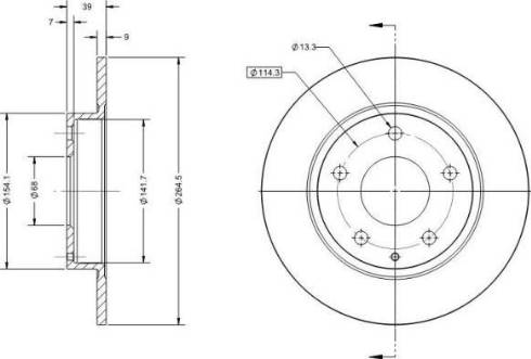 Remy RAD1712C - Тормозной диск autosila-amz.com