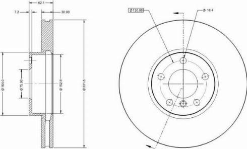 Remy RAD1723C - Тормозной диск autosila-amz.com