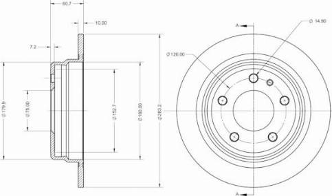 Remy RAD2445C - Тормозной диск autosila-amz.com