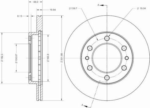 Remy RAD2465C - Тормозной диск autosila-amz.com