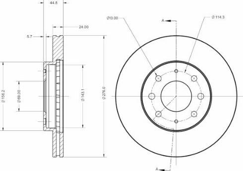 Remy RAD2466C - Тормозной диск autosila-amz.com