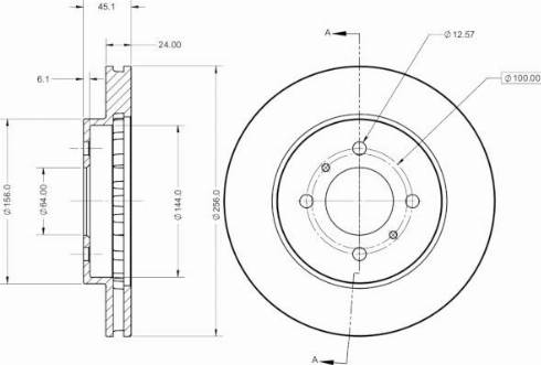 Remy RAD2426C - Тормозной диск autosila-amz.com