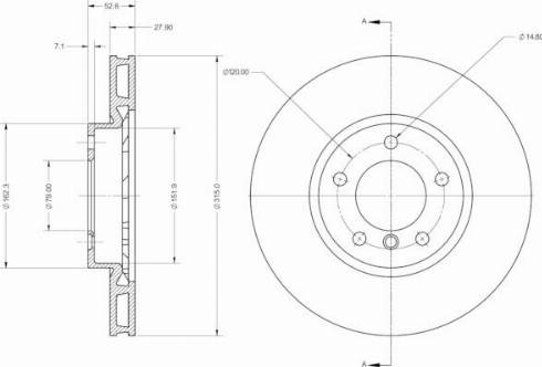 Remy RAD2428C - Тормозной диск autosila-amz.com