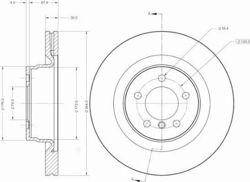 Remy RAD2422C - Тормозной диск autosila-amz.com