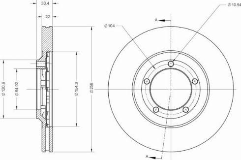 Remy RAD2544C - Тормозной диск autosila-amz.com