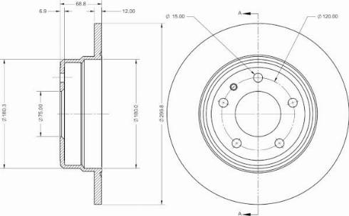 Remy RAD2540C - Тормозной диск autosila-amz.com