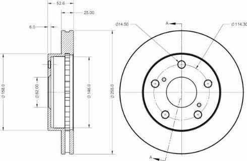 Remy RAD2561C - Тормозной диск autosila-amz.com