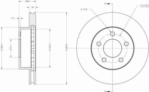 Remy RAD2583C - Тормозной диск autosila-amz.com