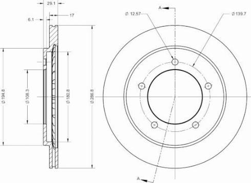 Remy RAD2535C - Тормозной диск autosila-amz.com