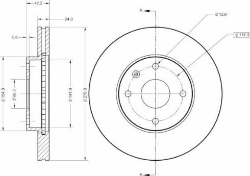 Remy RAD2521C - Тормозной диск autosila-amz.com