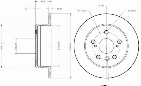 Remy RAD2685C - Тормозной диск autosila-amz.com