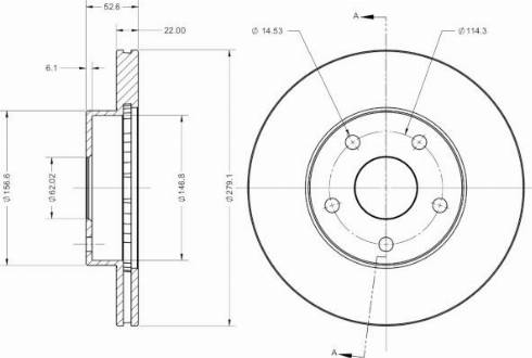 Remy RAD2624C - Тормозной диск autosila-amz.com