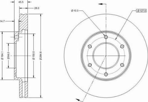 Triscan 46NF1699133 - Тормозной диск autosila-amz.com