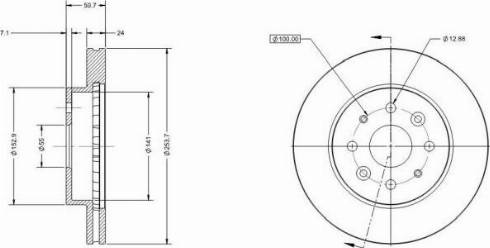 Remy RAD2197C - Тормозной диск autosila-amz.com