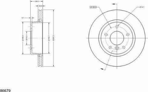 Remy RAD2146C - Тормозной диск autosila-amz.com