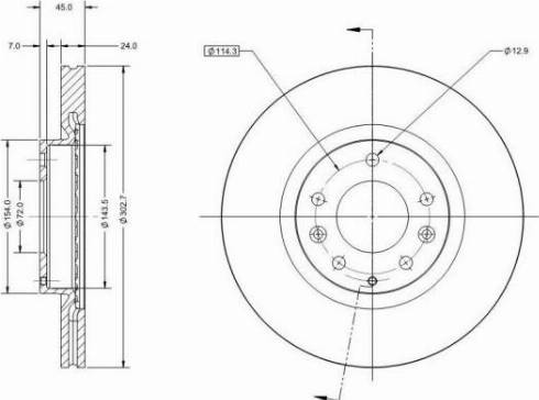 Remy RAD2124C - Тормозной диск autosila-amz.com