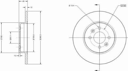 Remy RAD2170C - Тормозной диск autosila-amz.com