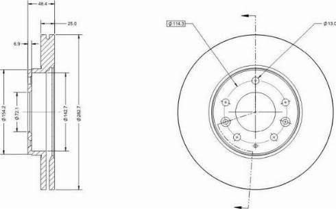 Remy RAD2874C - Тормозной диск autosila-amz.com