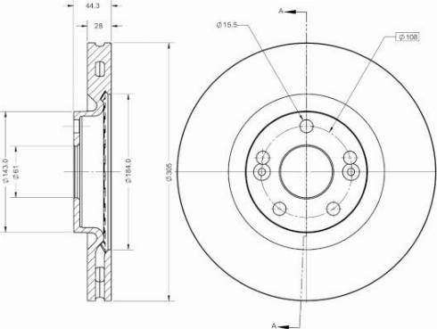 Remy RAD2395C - Тормозной диск autosila-amz.com