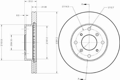 Remy RAD2364C - Тормозной диск autosila-amz.com