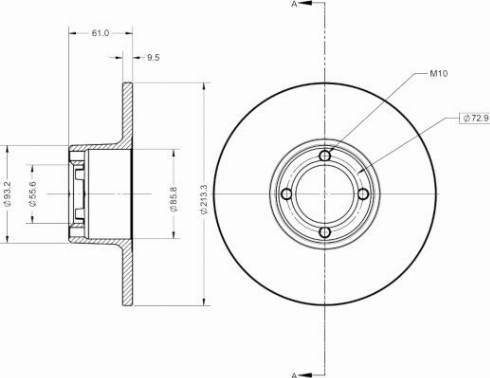 Remy RAD2385C - Тормозной диск autosila-amz.com