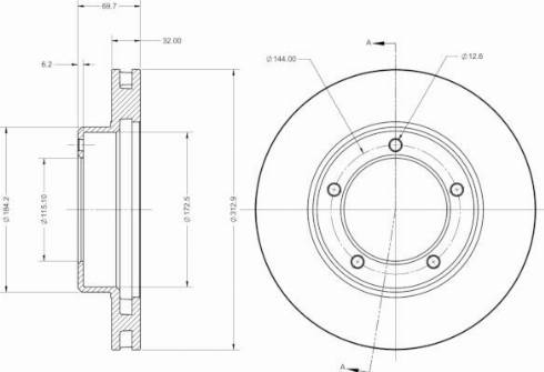 Remy RAD2387C - Тормозной диск autosila-amz.com