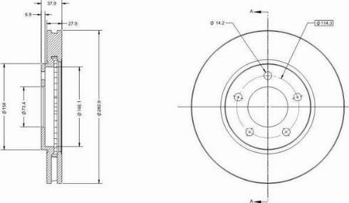 Remy RAD2324C - Тормозной диск autosila-amz.com