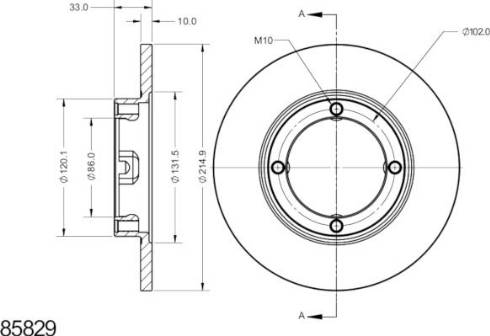 Remy RAD2325C - Тормозной диск autosila-amz.com