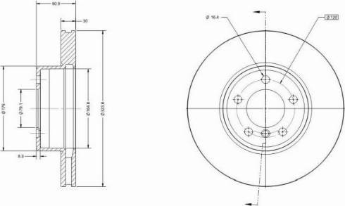 Remy RAD2327C - Тормозной диск autosila-amz.com