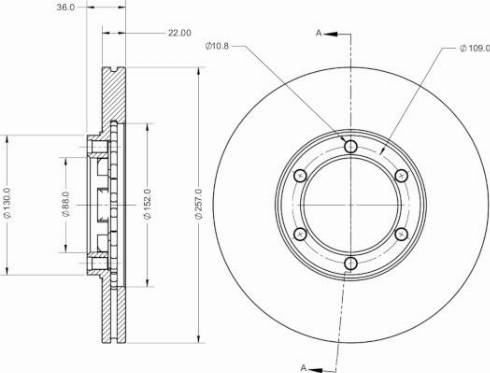 Remy RAD2259C - Тормозной диск autosila-amz.com