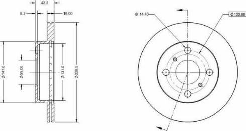 Remy RAD2205C - Тормозной диск autosila-amz.com