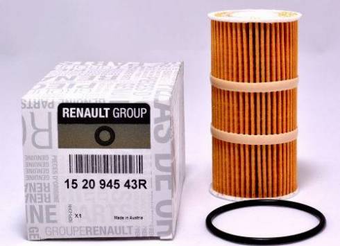 RENAULT 15 209 45 43R - Масляный фильтр autosila-amz.com