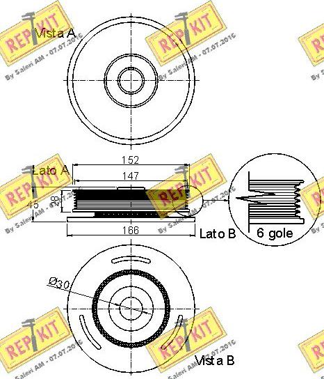 REPKIT RKT9098 - Шкив коленчатого вала autosila-amz.com