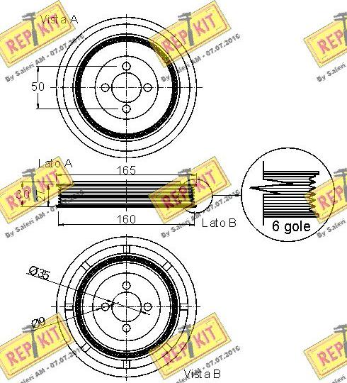 REPKIT RKT9061 - Шкив коленчатого вала autosila-amz.com