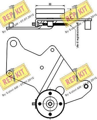 REPKIT RKT1568 - Натяжитель, поликлиновый ремень autosila-amz.com