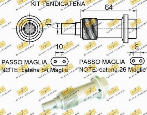 REPKIT RKT8935K - Комплект цепи привода распредвала autosila-amz.com