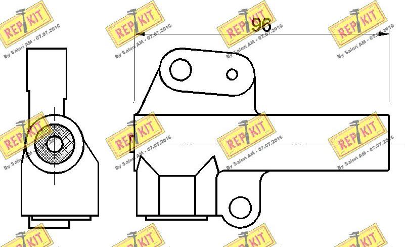 REPKIT RKT3454 - Успокоитель, зубчатый ремень autosila-amz.com