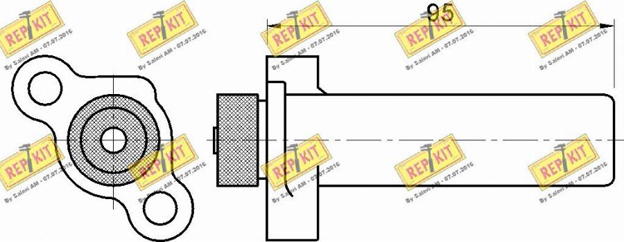 REPKIT RKT3308 - Успокоитель, зубчатый ремень autosila-amz.com